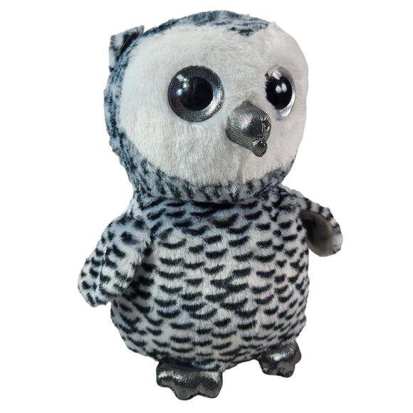 Scent Sations Spotted Owl Plush Gray 9" Silver Eyes Lightly Scented Aromatherapy - Picture 3 of 12